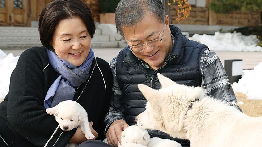 Jihokorejský exprezident se vzdal psů, které dostal od Kim Čong-una